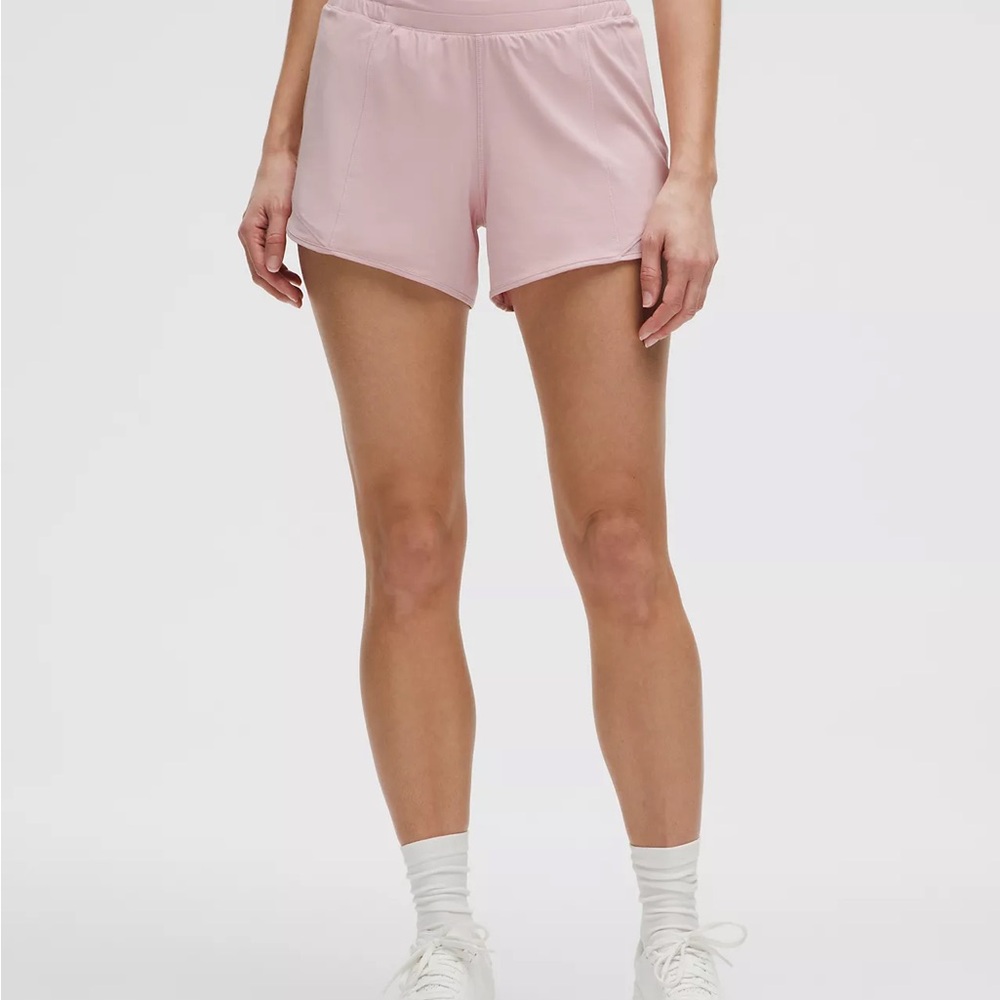 NWT LULULEMON - Pink Haze Hotty Hot HR Lined Short 4" - $68 - Size 12 - Picture 6 of 11